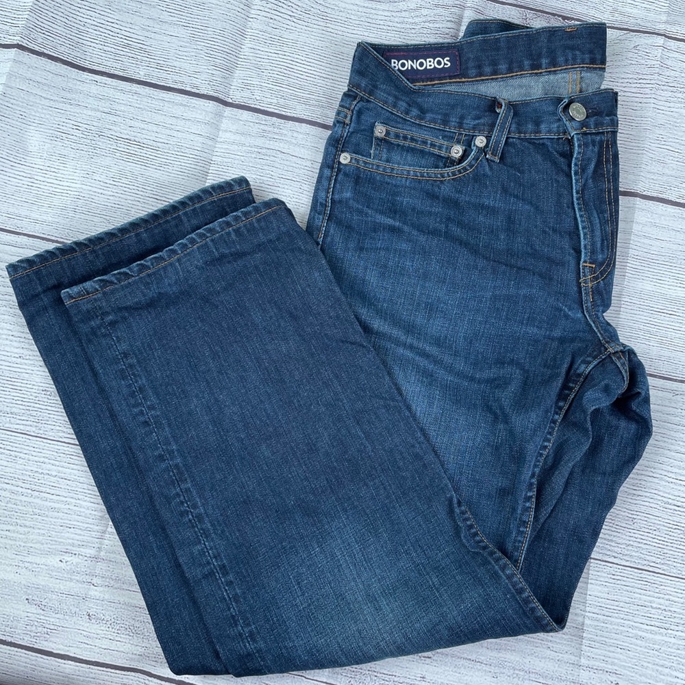 EUC 30x30 Bonobos White Oak Boot Cut Jeans